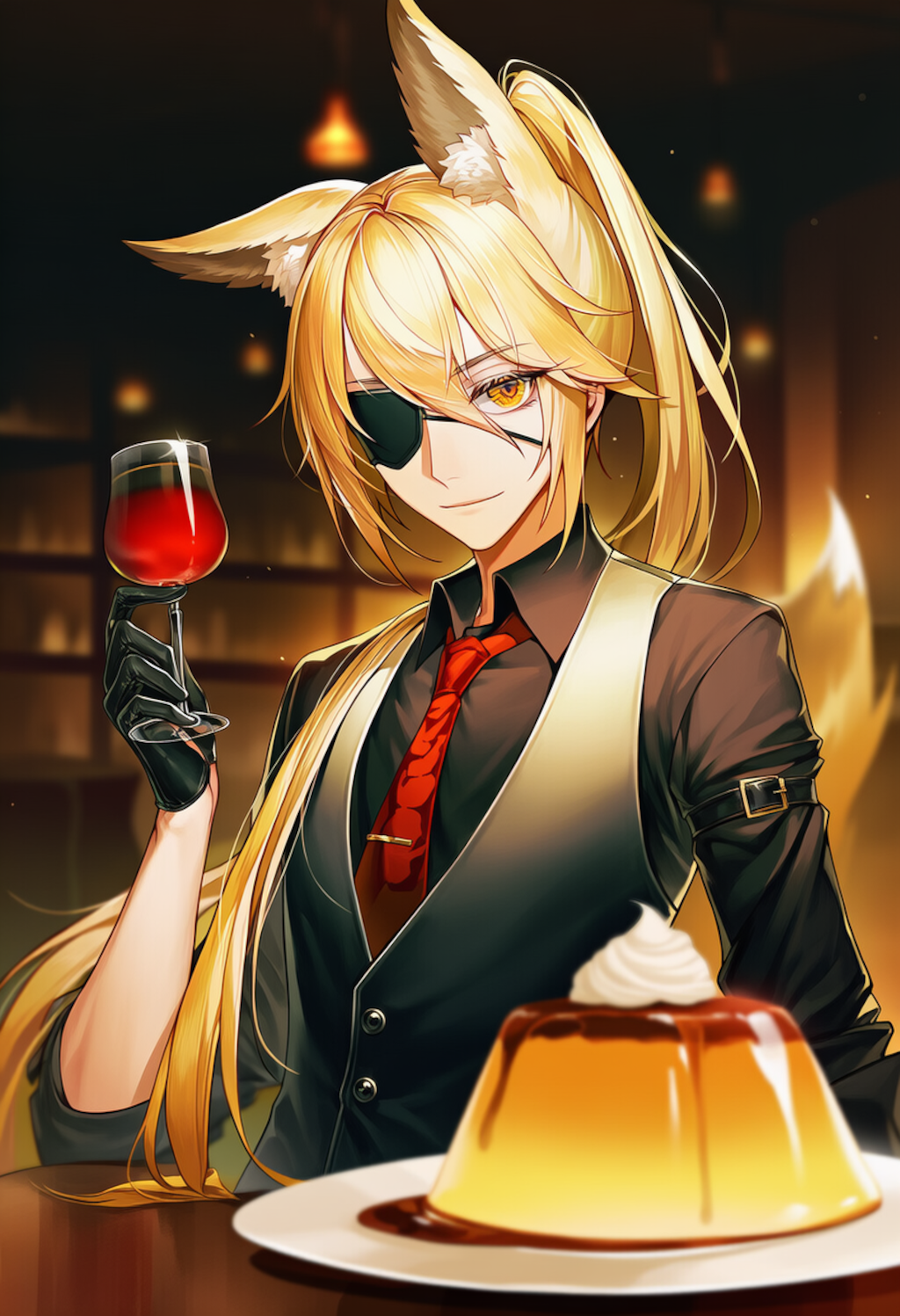 プリンとイケメンの執事