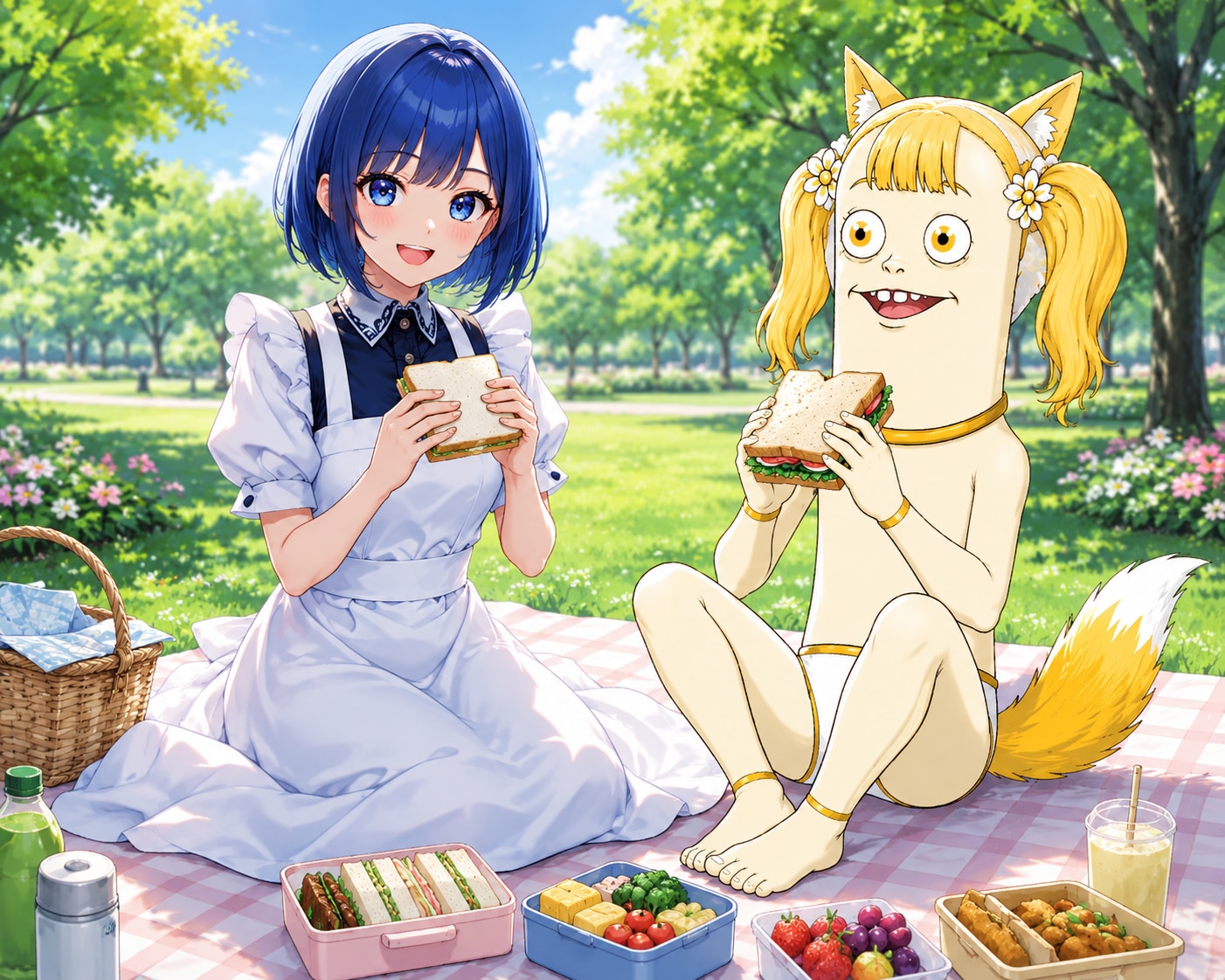 ミラさんをおもてなし。あいちゃん手料理でピクニック。