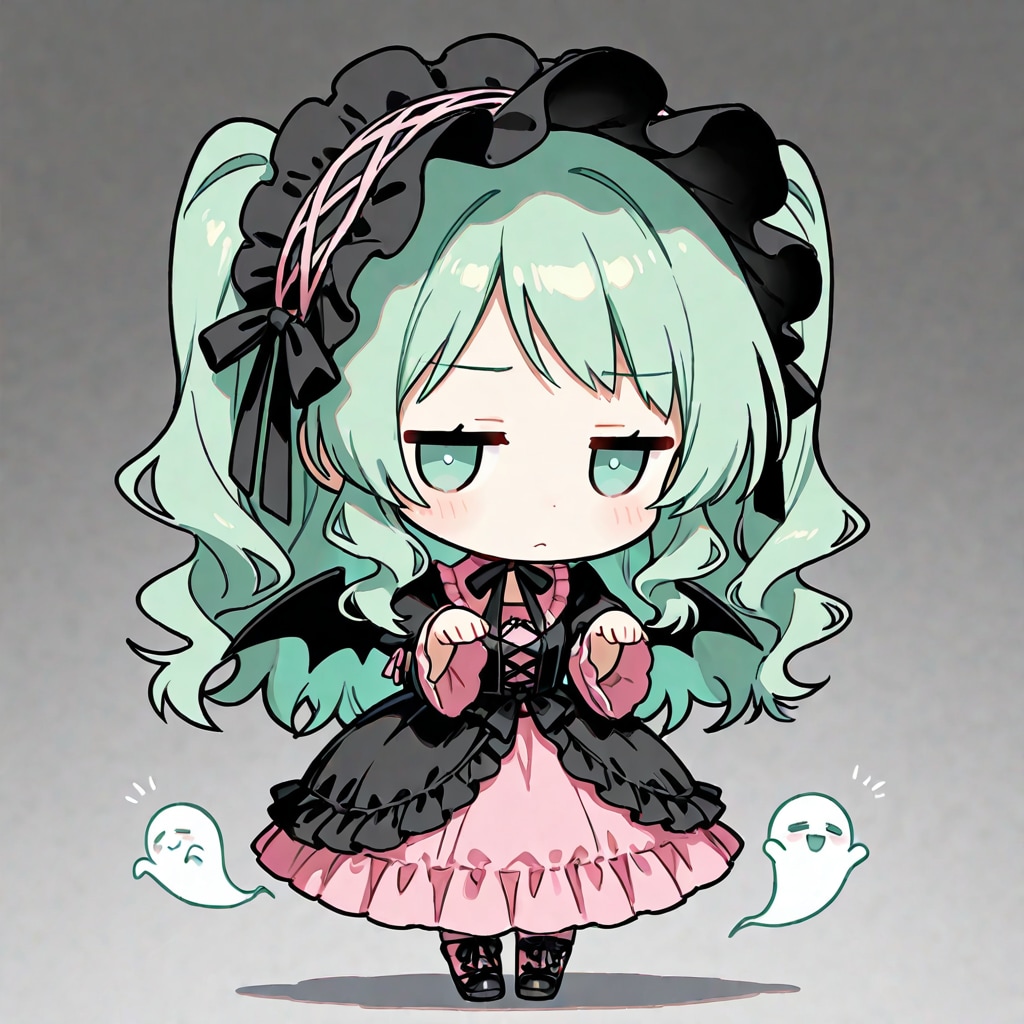 ジト目の緑髪ちゃん