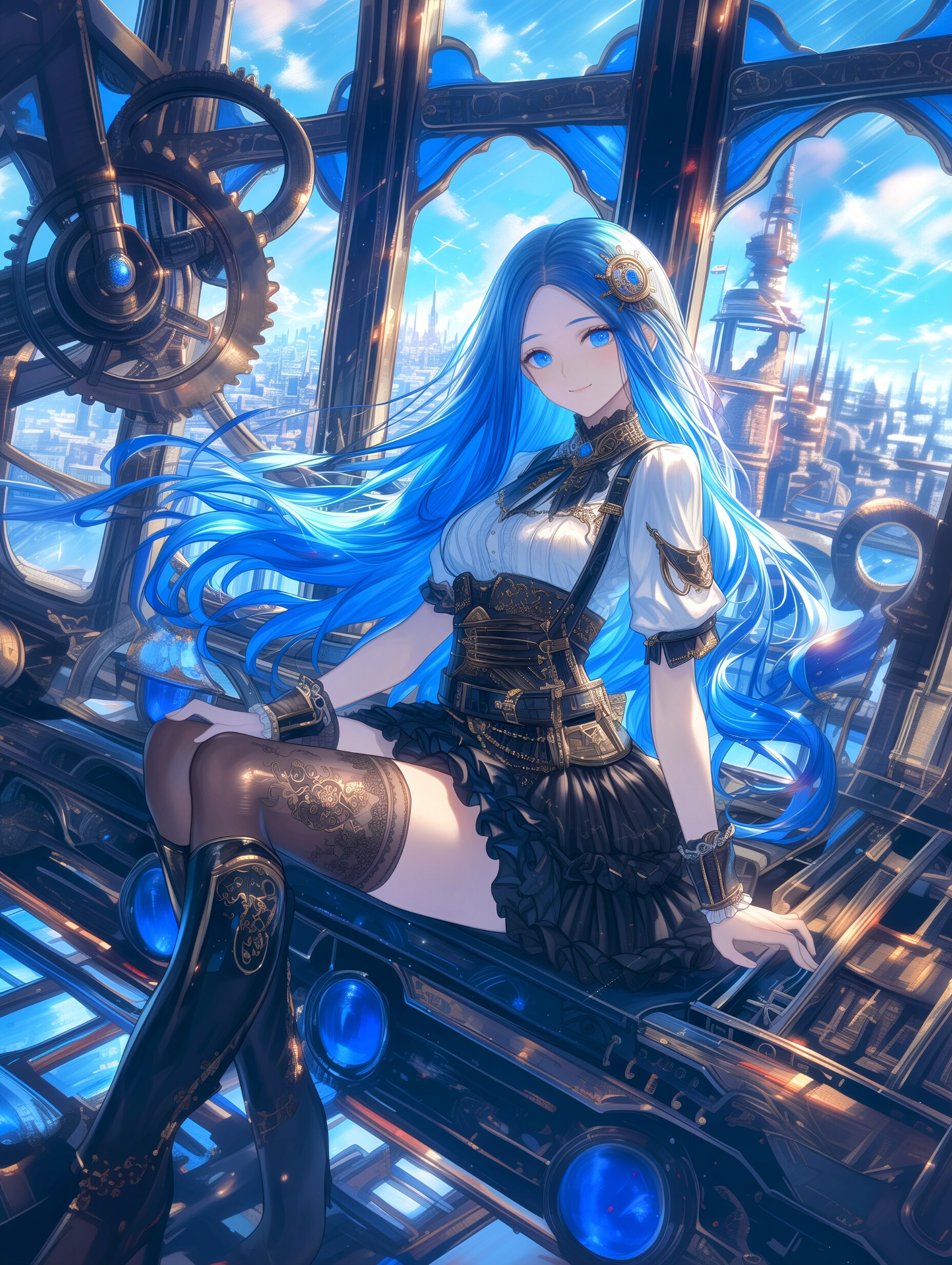 Steampunk airship