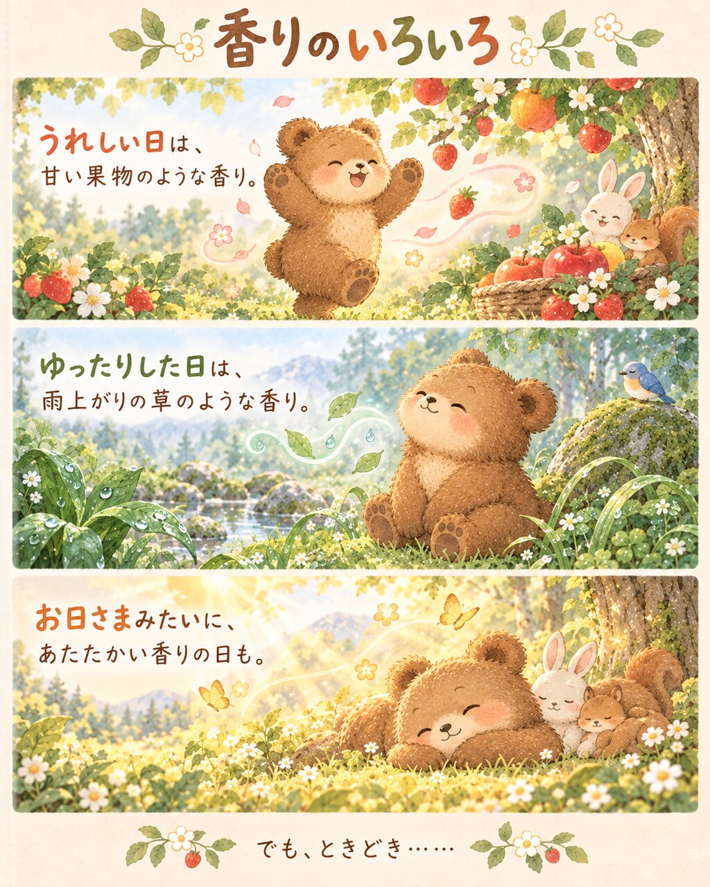 『こぐまと ふしぎな香り』前編