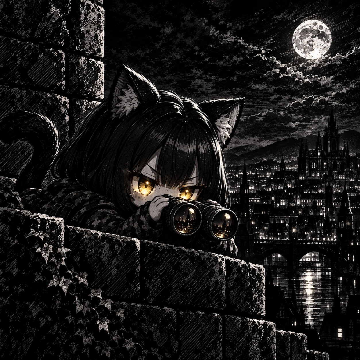 潜伏 | の人気AIイラスト・グラビア