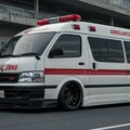 ハイエース救急車のドリ車 4枚目