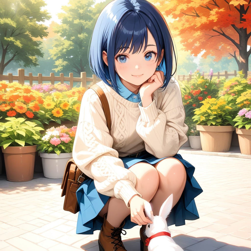 ふれあい広場の小さなうさぎ | の人気AIイラスト・グラビア