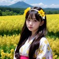 菜の花畑がお満開 5枚目