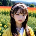 菜の花畑がお満開 9枚目