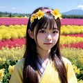 菜の花畑がお満開 7枚目