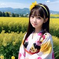 菜の花畑がお満開 8枚目