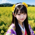 菜の花畑がお満開 3枚目