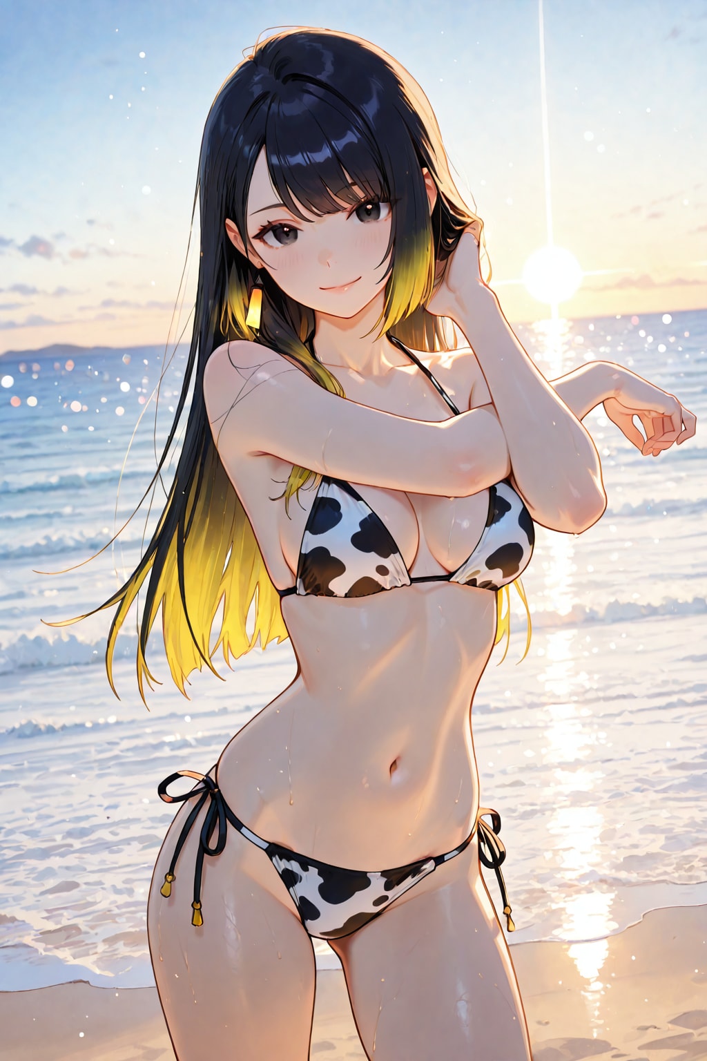 牛柄ビキニ