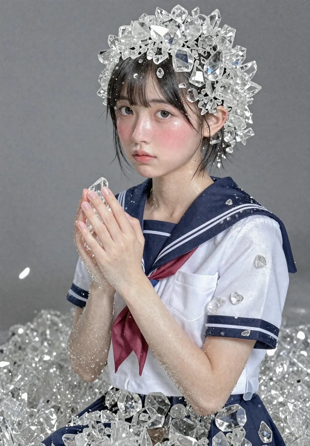 鉱石化する少女　１