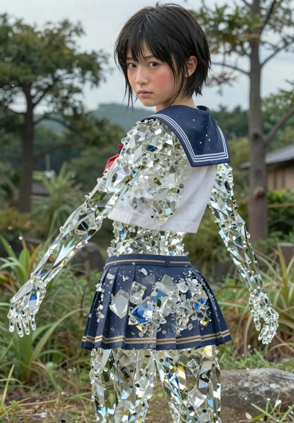 鉱石化する少女　１