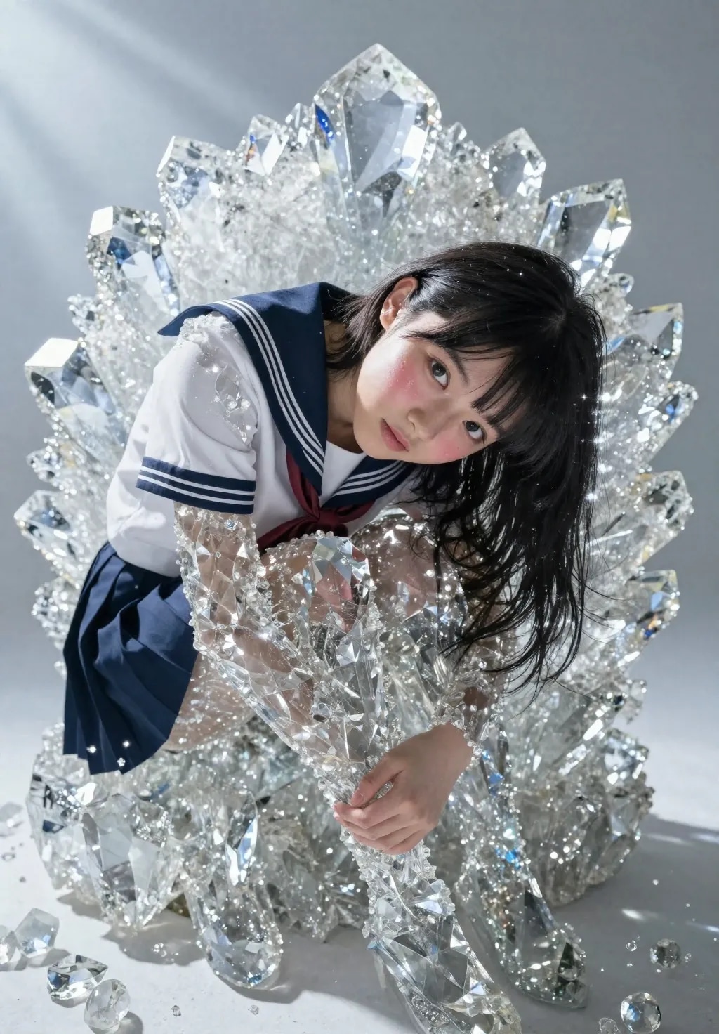 鉱石化する少女　１