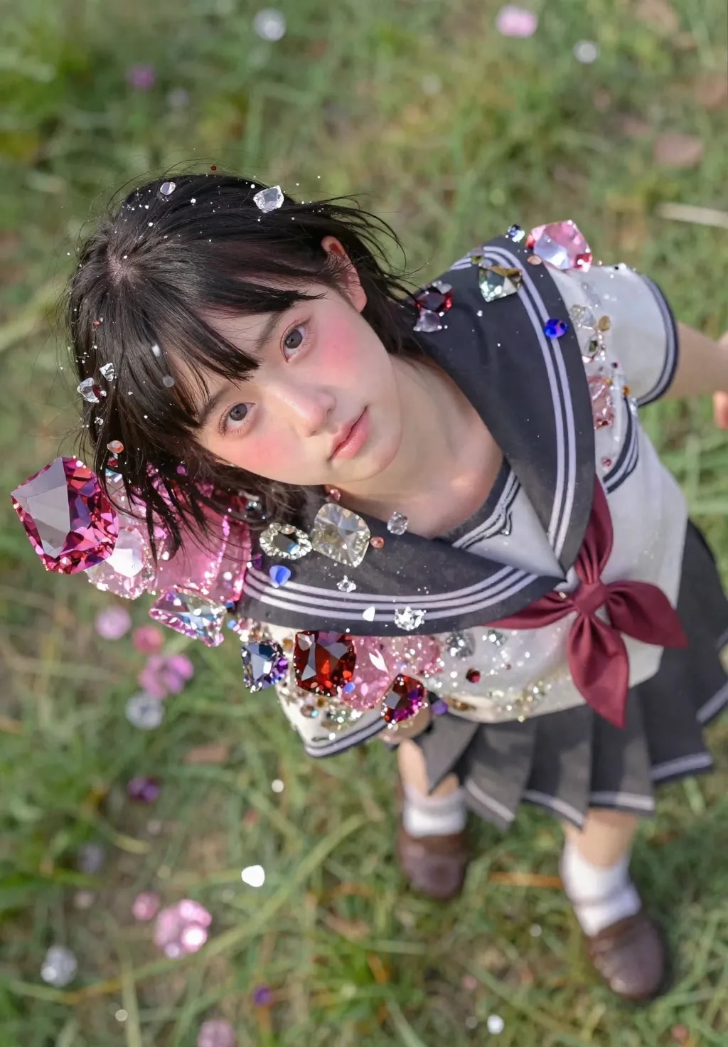 鉱石化する少女　１