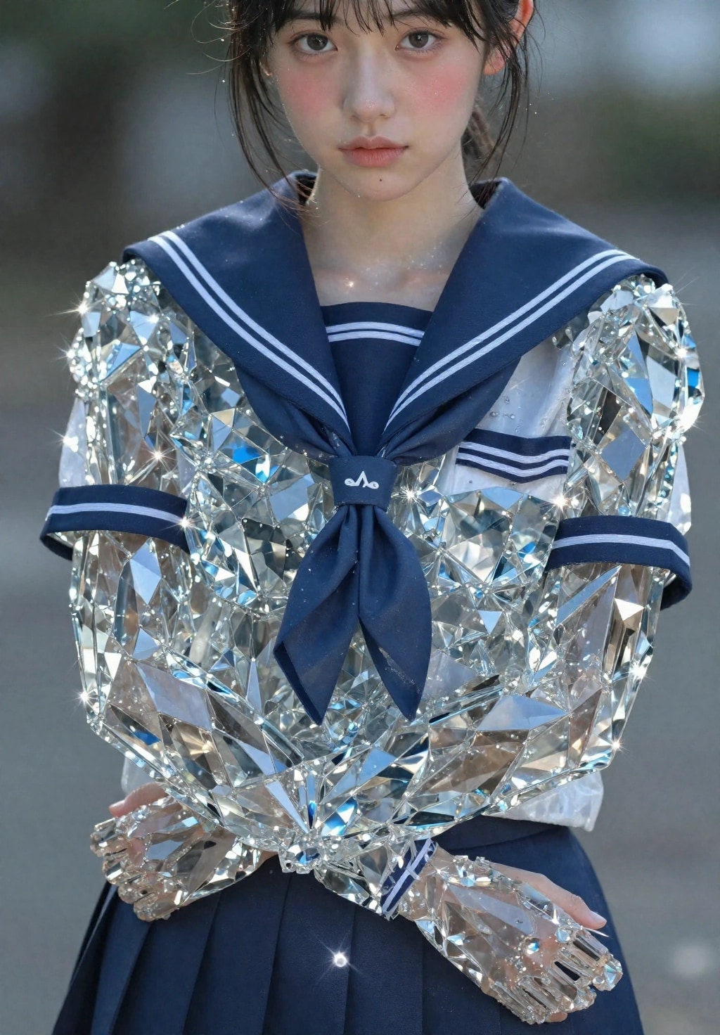 鉱石化する少女　１