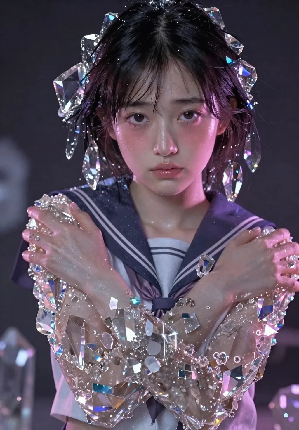 鉱石化する少女　１