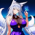 レースクイーンボディスーツ等コスプレ狐耳人妻 10枚目