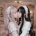 地雷系ちゃんのレズビアン005《ゴシックロリータSeaArt》 8枚目