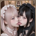 地雷系ちゃんのレズビアン005《ゴシックロリータSeaArt》 10枚目