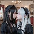 地雷系ちゃんのレズビアン005《ゴシックロリータSeaArt》 4枚目