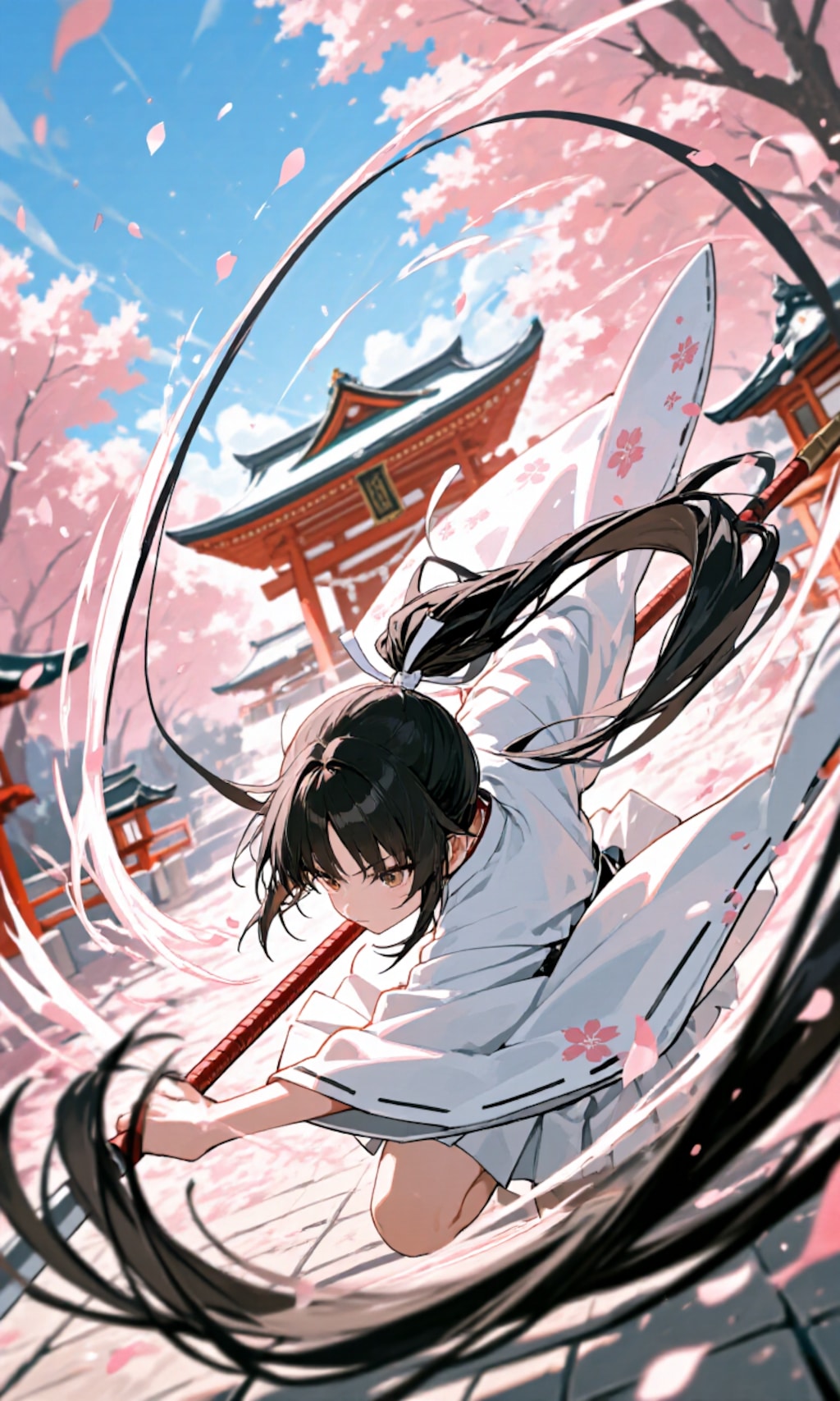 薙刀女子　桜嵐