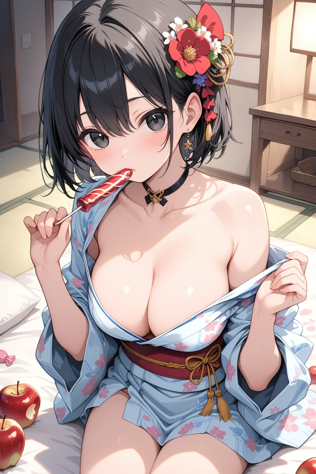 リンゴとキャンディ……りんご飴！？