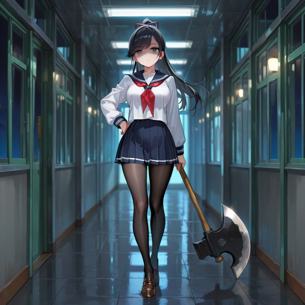 斧を持って追いかけて来るヤンデレちゃん