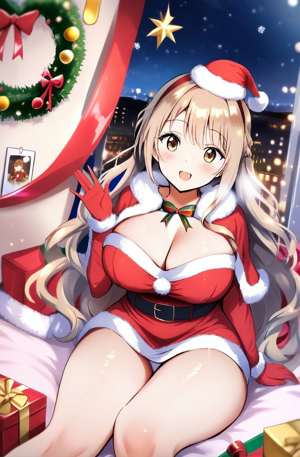 帰り待ちわびたサンタ娘