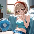 【今日の腹筋】暑いので部屋でゴロゴロ 2枚目