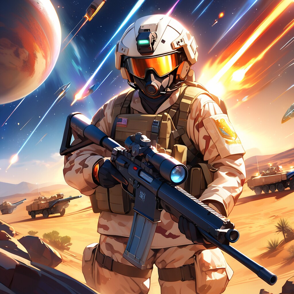 未知の惑星上で偵察行動中の宇宙海兵隊