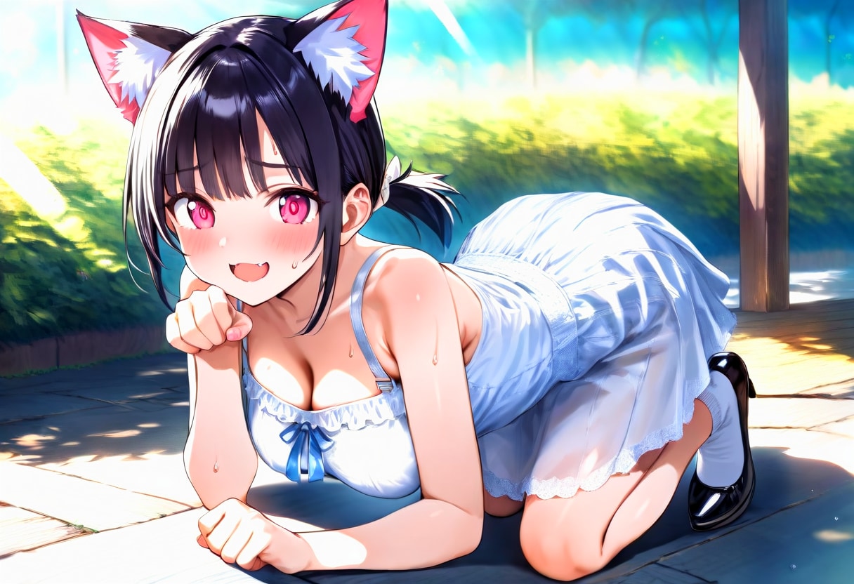 薄手白ドレス