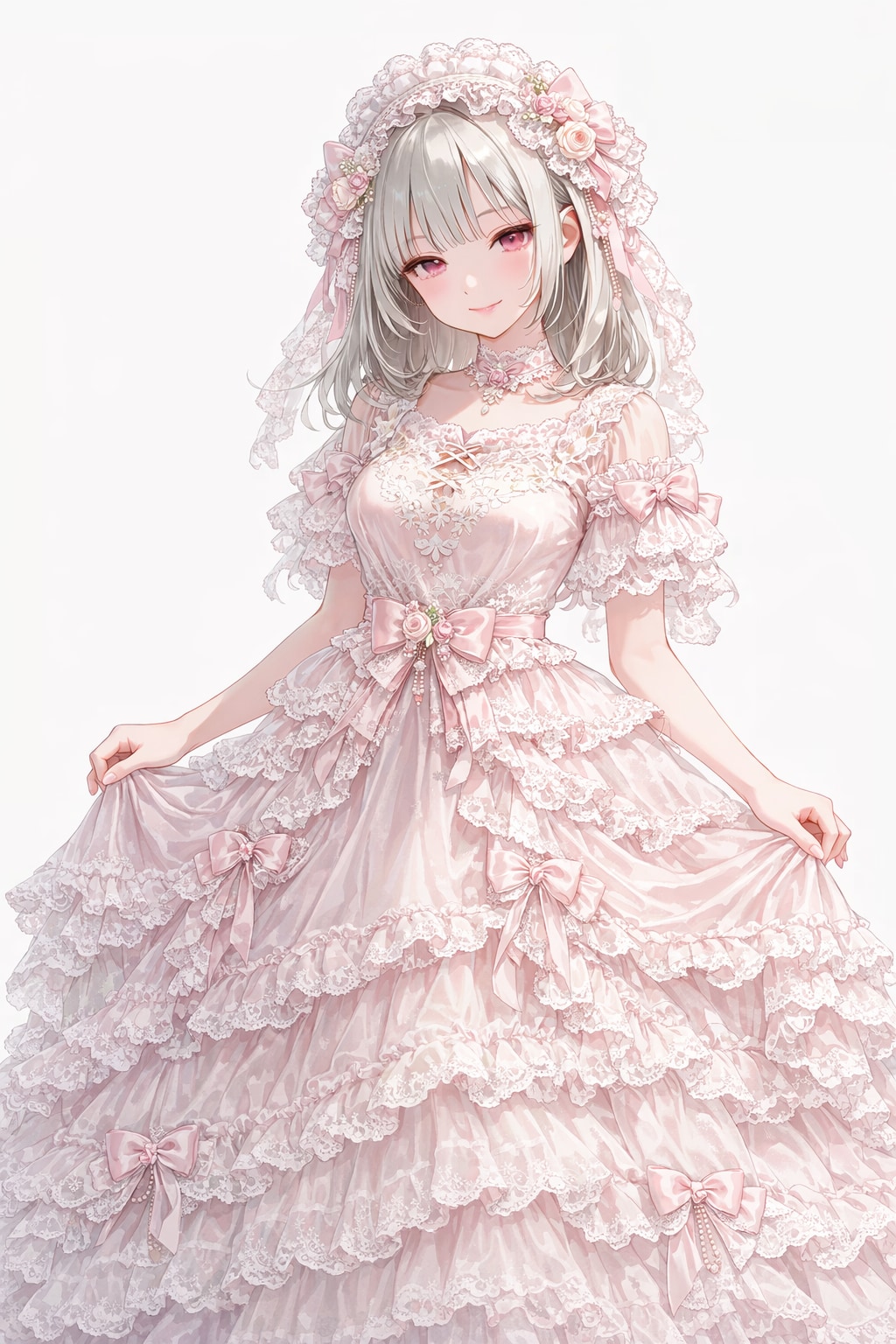 超ガーリーなビクトリアン風フリルマシマシドレスのアイシャさん