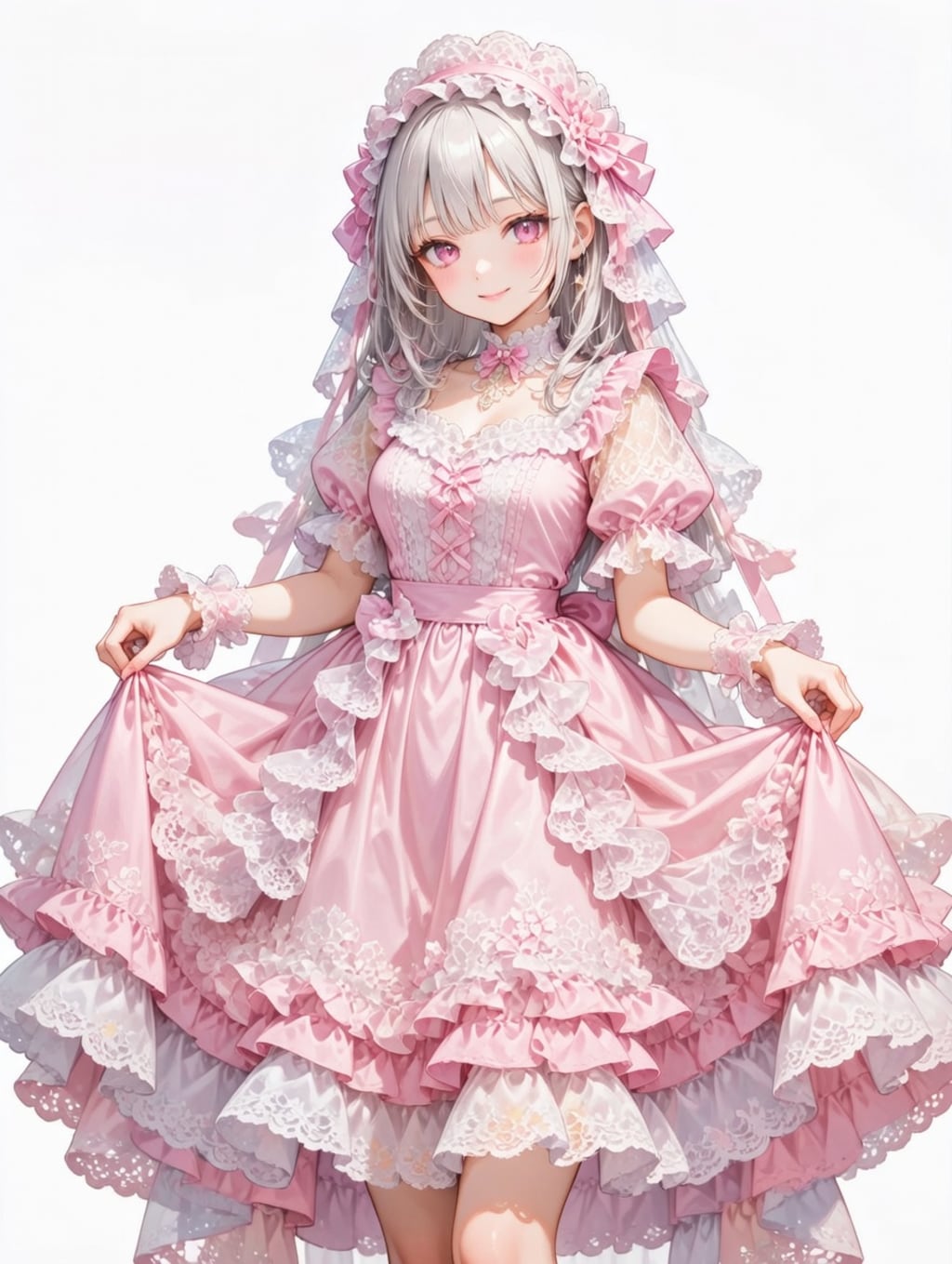 超ガーリーなビクトリアン風フリルマシマシドレスのアイシャさん