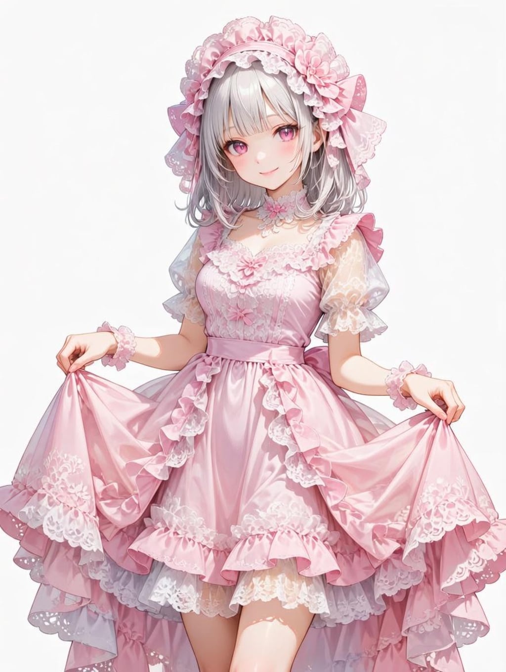 超ガーリーなビクトリアン風フリルマシマシドレスのアイシャさん