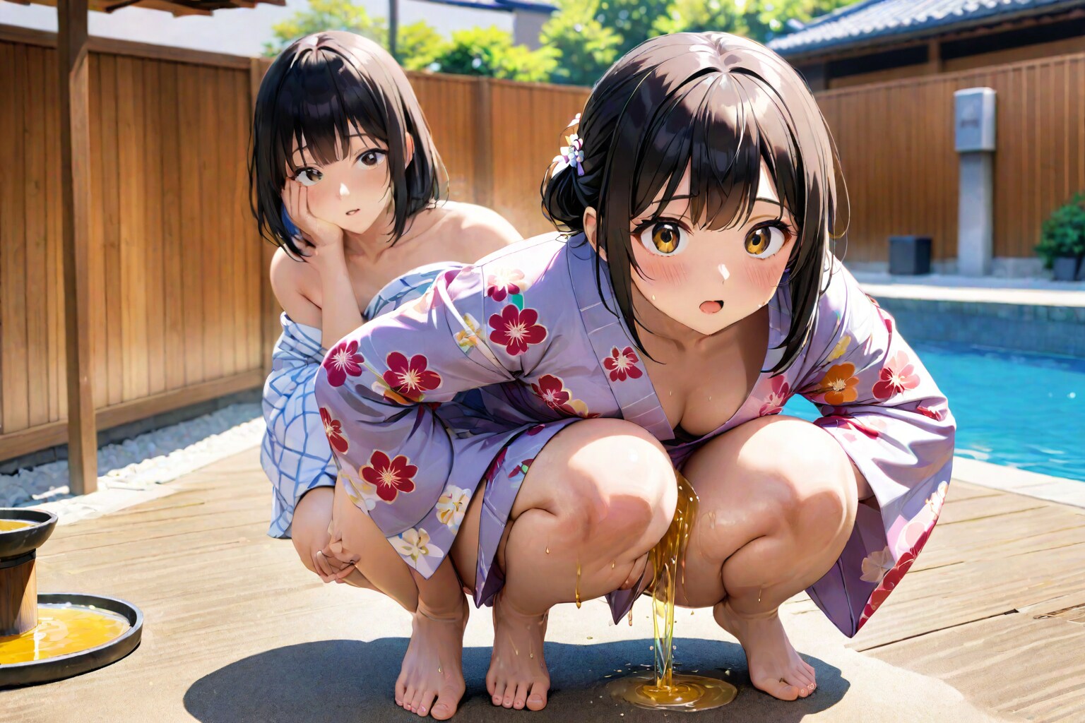 妹「だれか来たら教えてって言ったじゃない？」姉「来たわよ。」妹「おそい！」