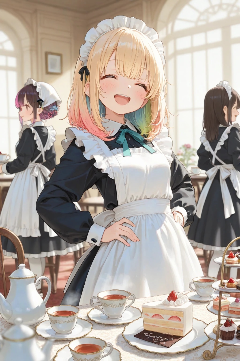 メイド研修 | の人気AIイラスト・グラビア