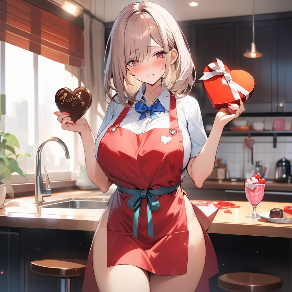 バレンタイン、チョコレート完成