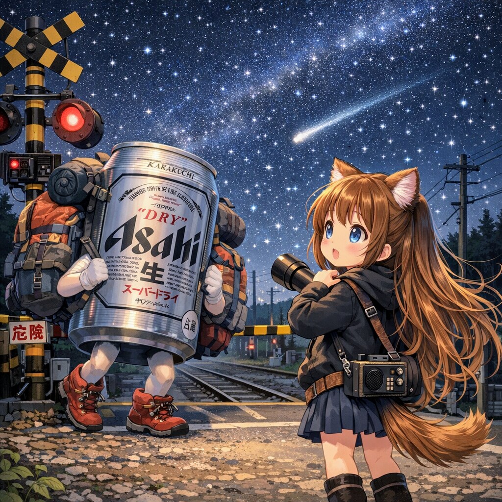 午前2時の踏切に来た小さな女の子