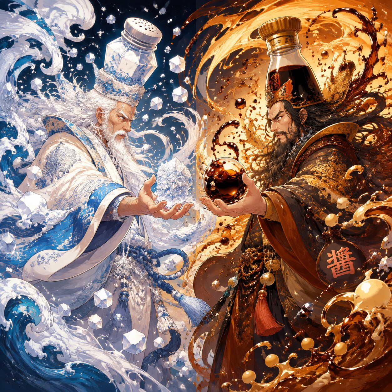 塩の魔人醤油の魔人 | の人気AIイラスト・グラビア