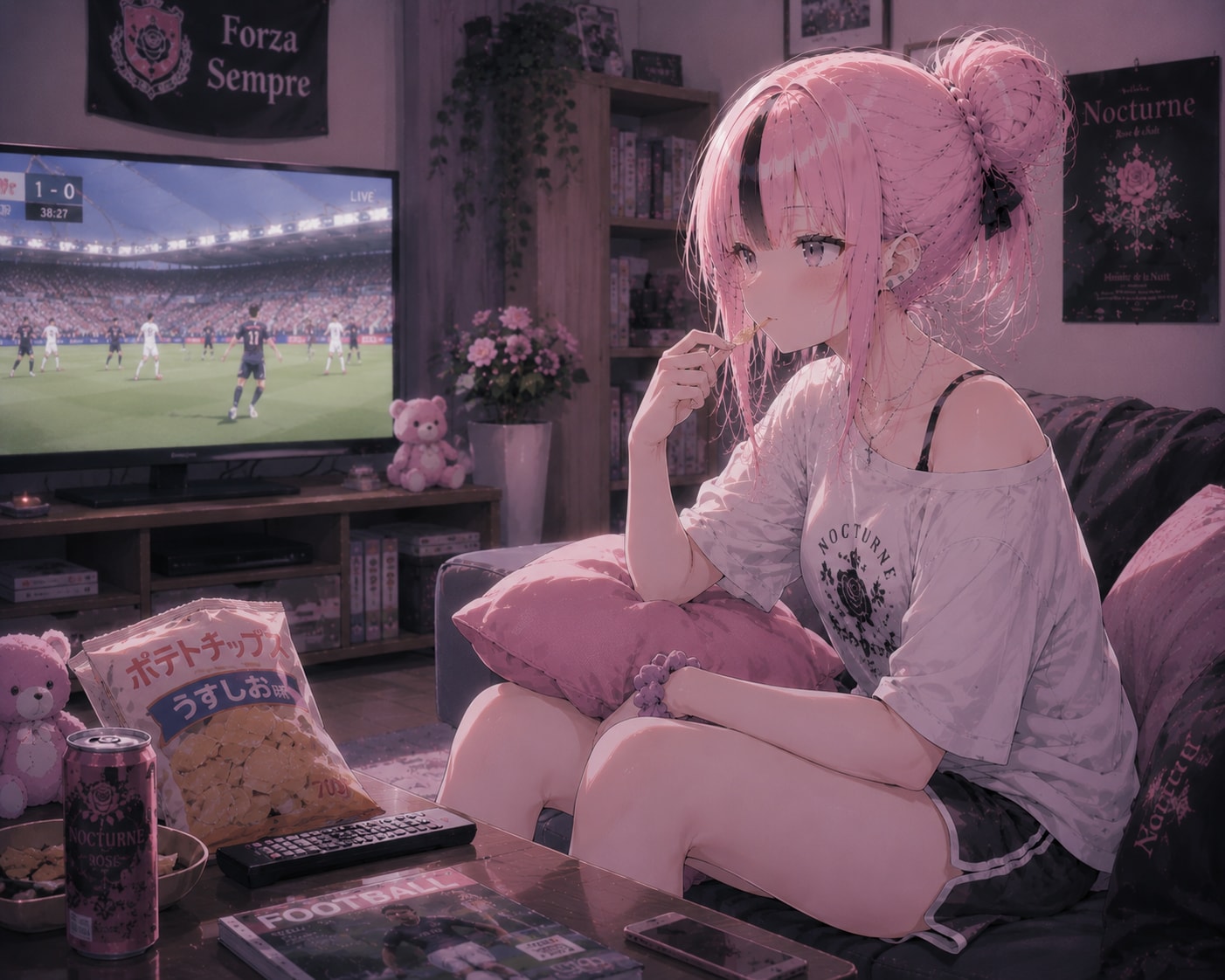 サッカー観戦