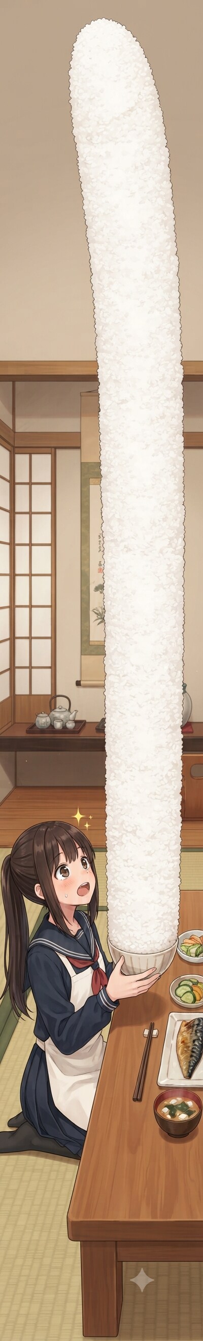 盛りすぎご飯 | の人気AIイラスト・グラビア