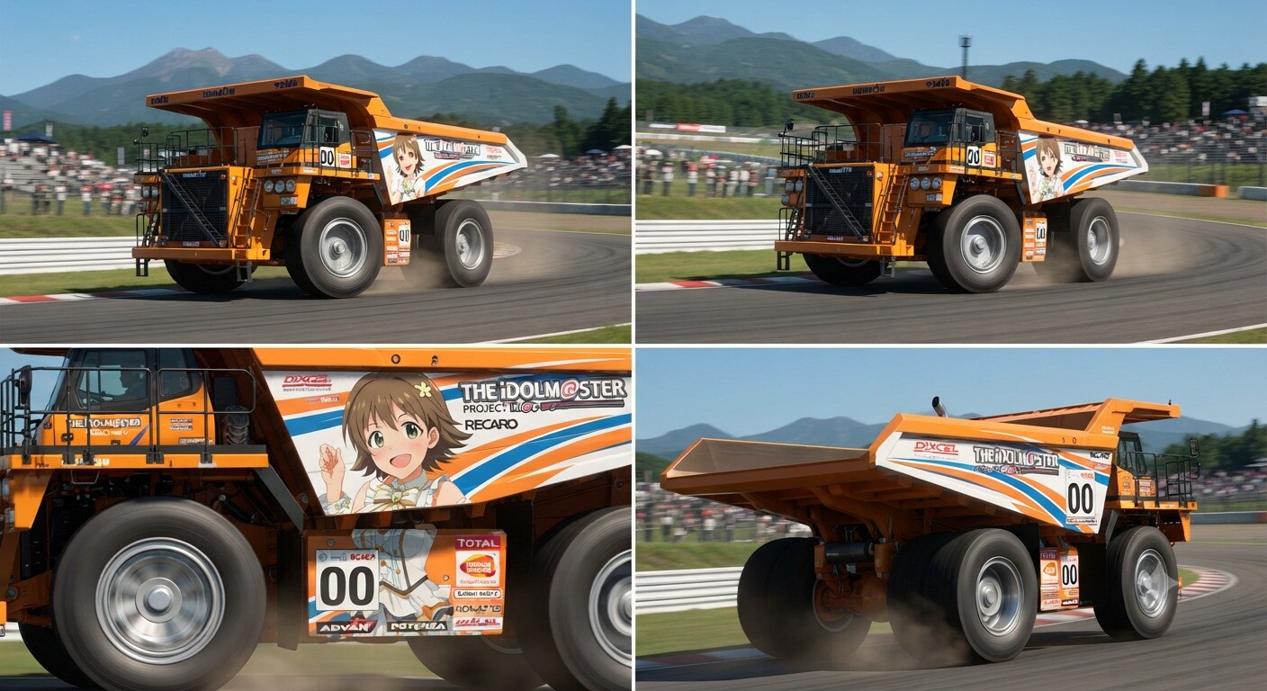 アイドルマスター痛車コマツダンプトラック | の人気AIイラスト・グラビア