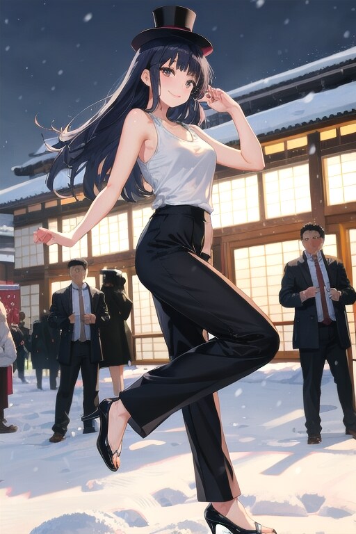 かっこかわいいダンサー白鳥英美梨　さっぽろ雪まつりで、ダンス！