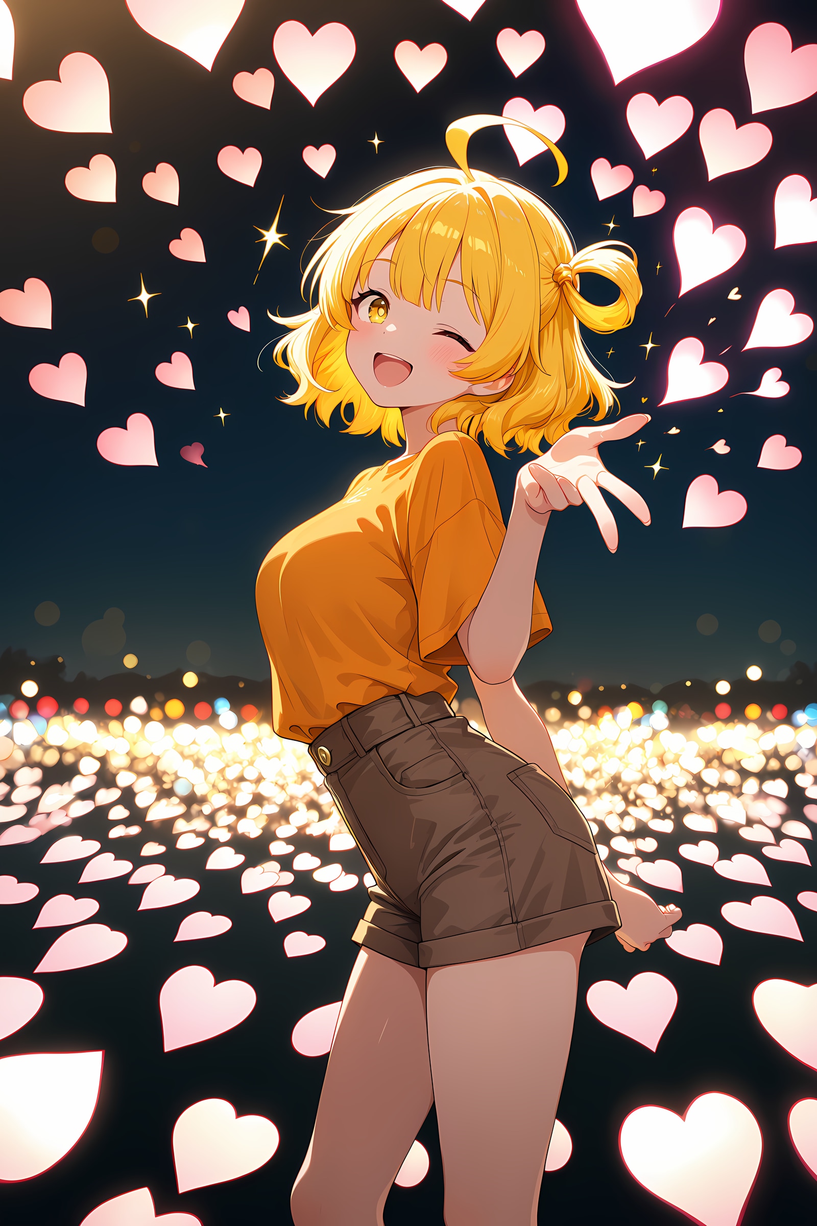 ハートのおすそ分け💛 | の人気AIイラスト・グラビア
