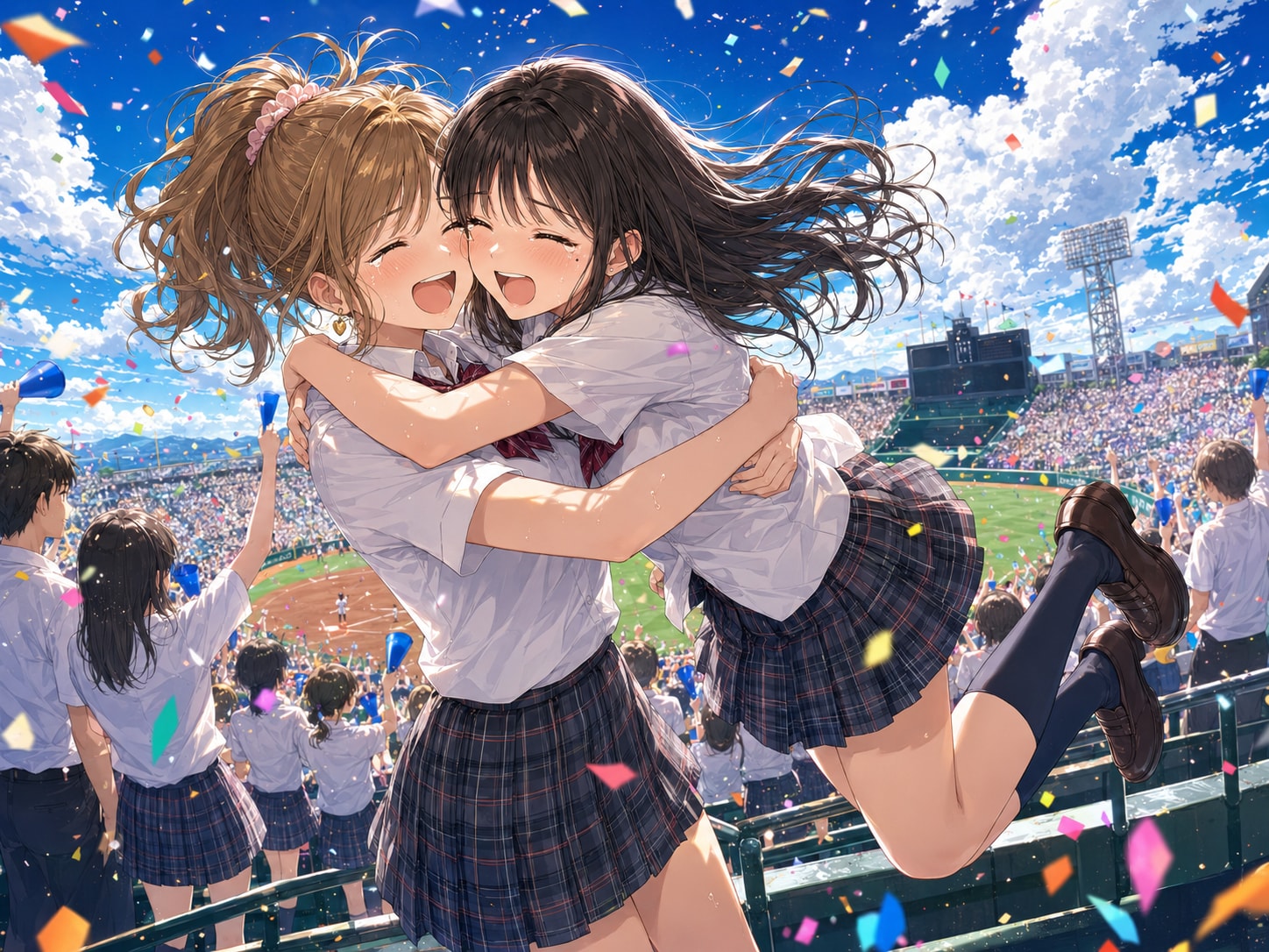 勝ったよぉー！！⚾ | の人気AIイラスト・グラビア