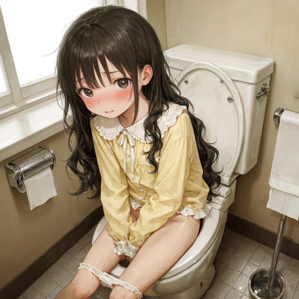 義妹がおしっこをしてるところに鉢合わせた（12枚）