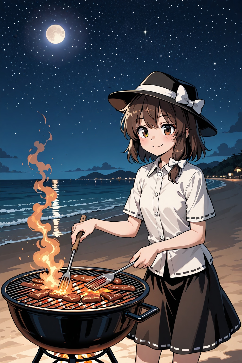 バーベキュー蓮子 | の人気AIイラスト・グラビア