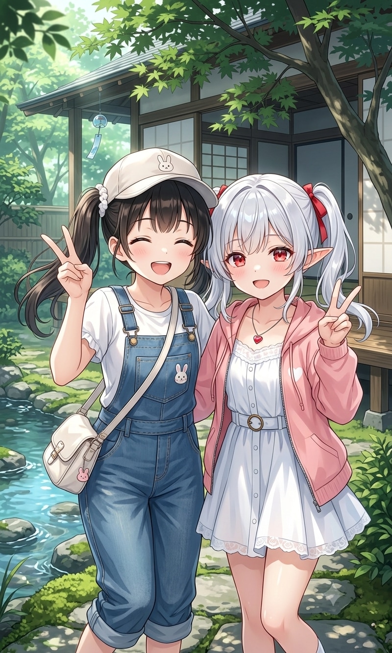 うっとこのこさんの千夏さんとシロネさん