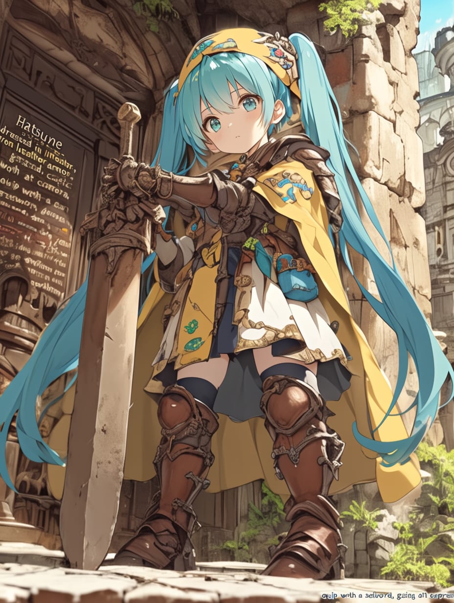 大剣装備のMiku | の人気AIイラスト・グラビア