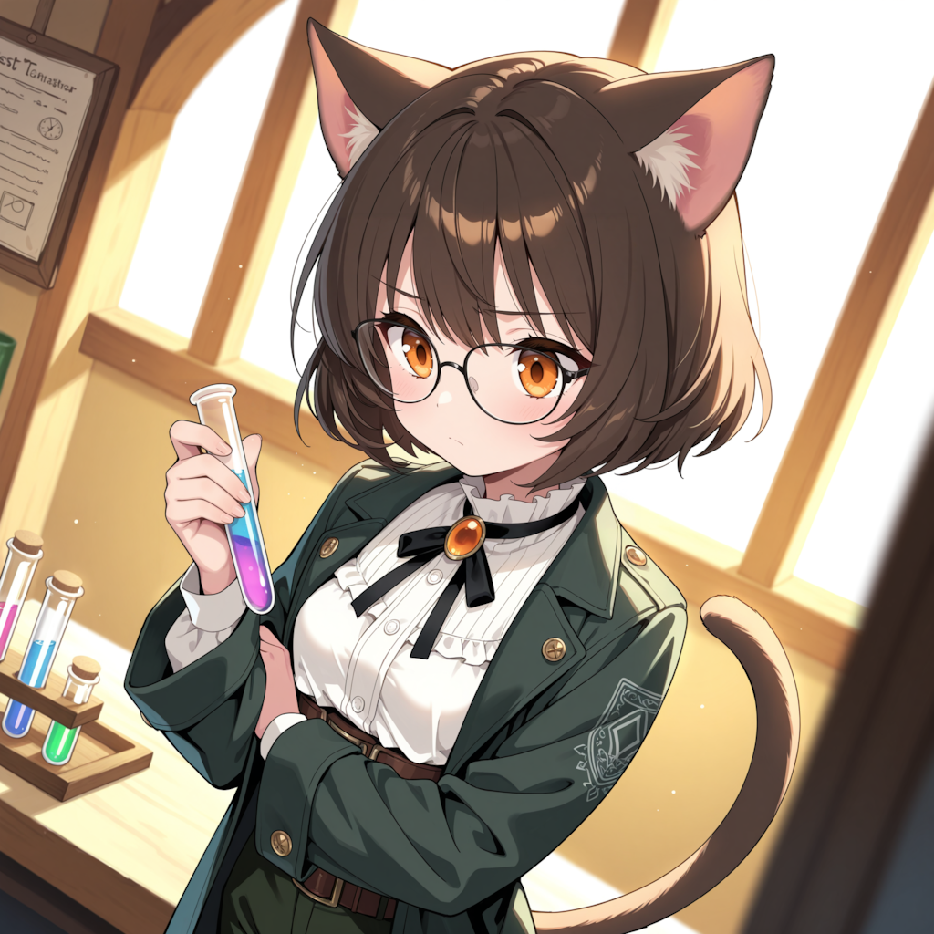 眼鏡ネコ民ちゃん・実験